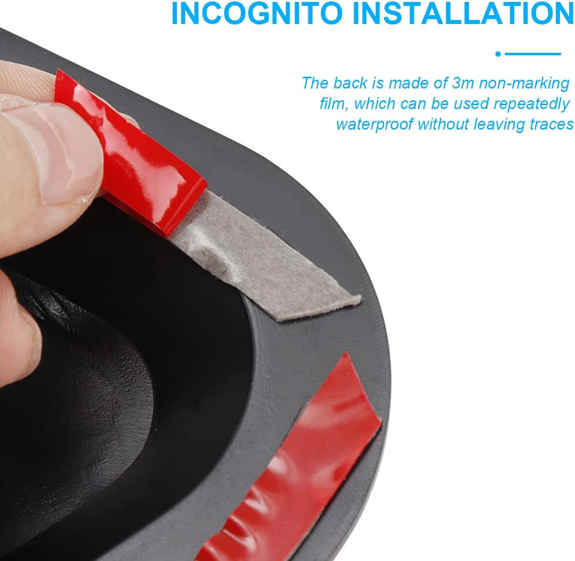 2PCS Universal Hood Air Vents for Car Hood Scoop, Bonnet Vent Hood Air Intake Trim Cover (Black)