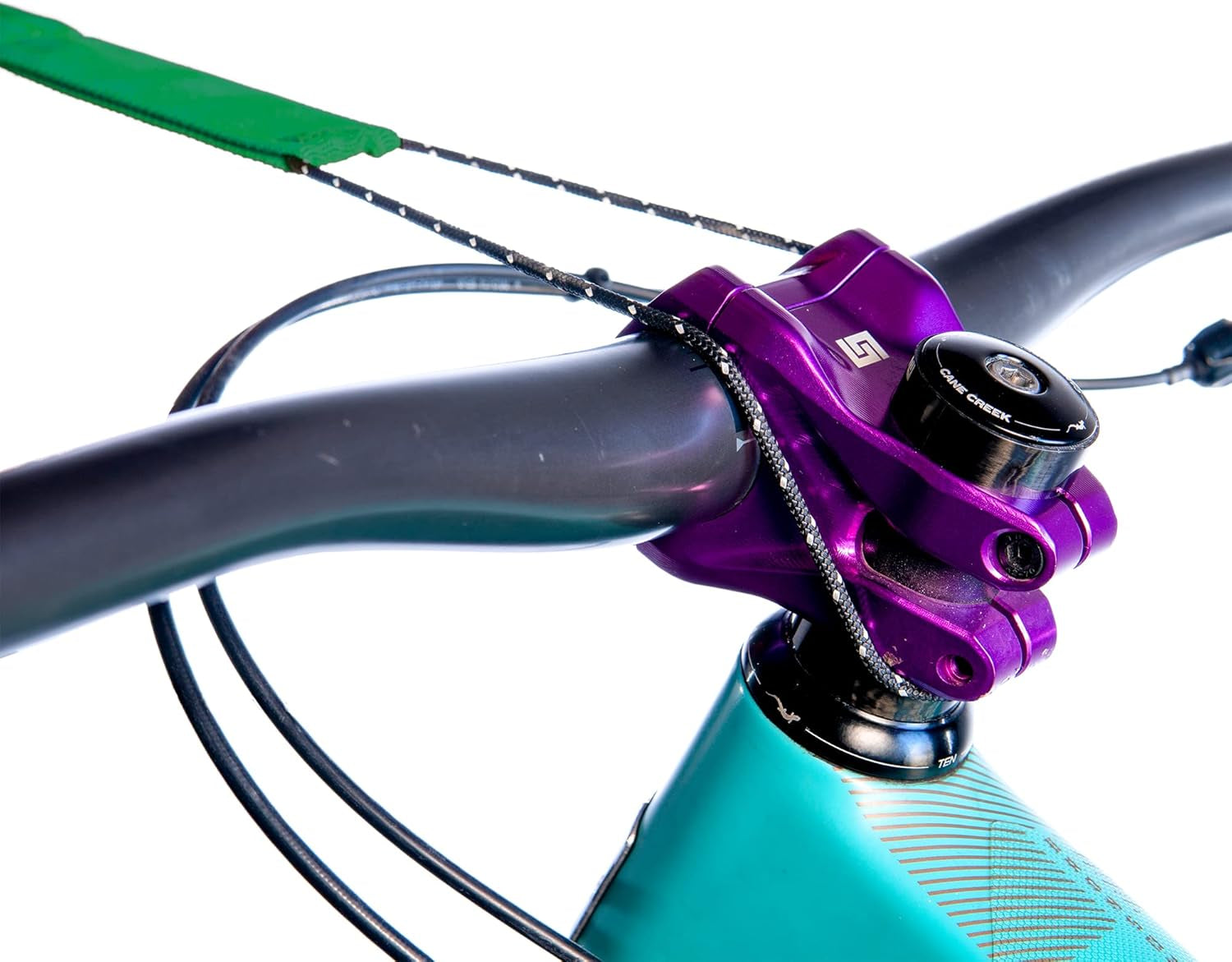 E-Bike/Adult Connect Bike Bungee Tow Rope | MTB & Cycling Stretch Pull Strap | Compatible with Any Bicycle | Ride Further (Adult Green) - Made in the USA