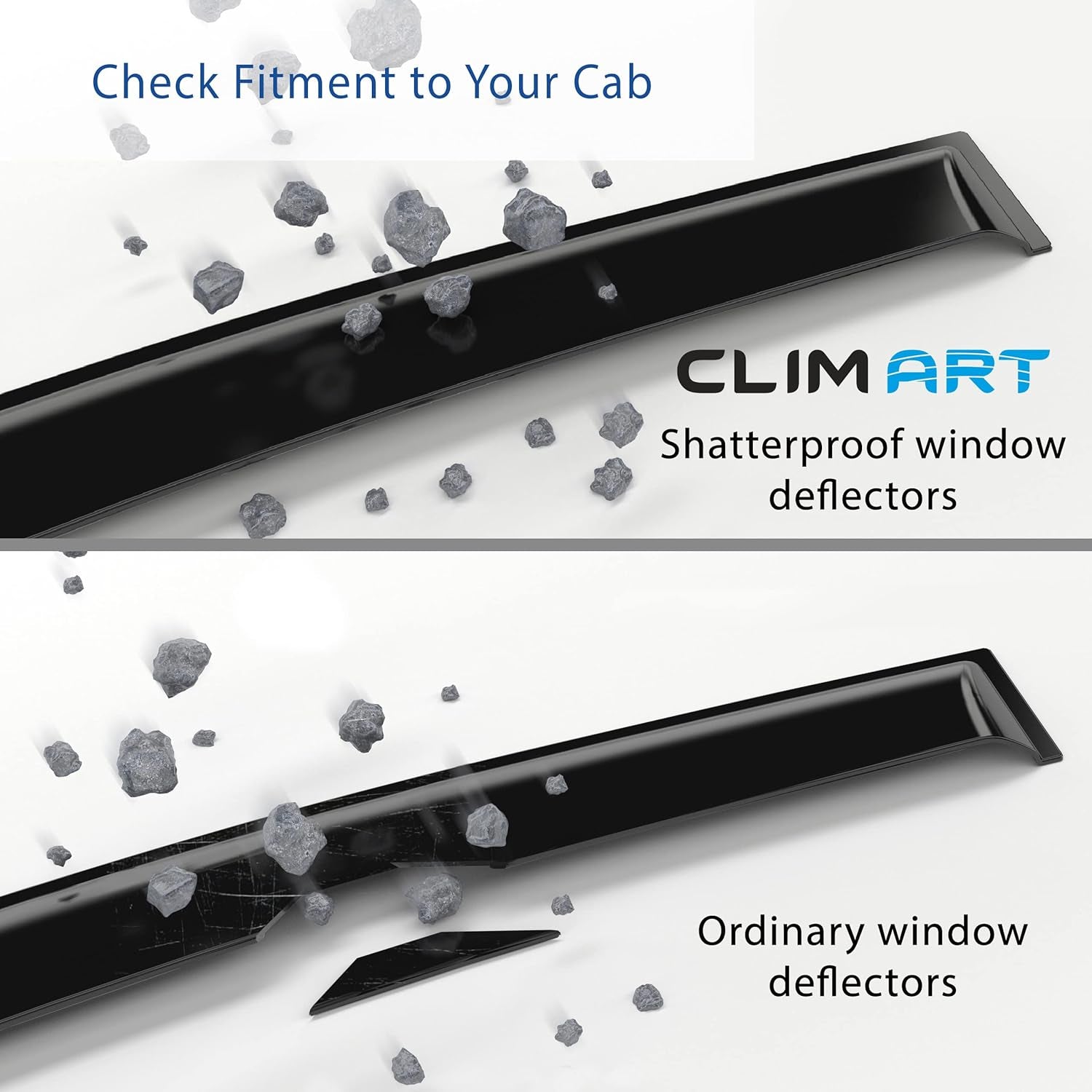 In-Channel Incredibly Durable Rain Guards for Mazda CX-5 2017-2025, Original Window Deflectors, Vent Deflector, Vent Window Visors, Dark Smoke Car Accessories, 4 Pcs. - 617269