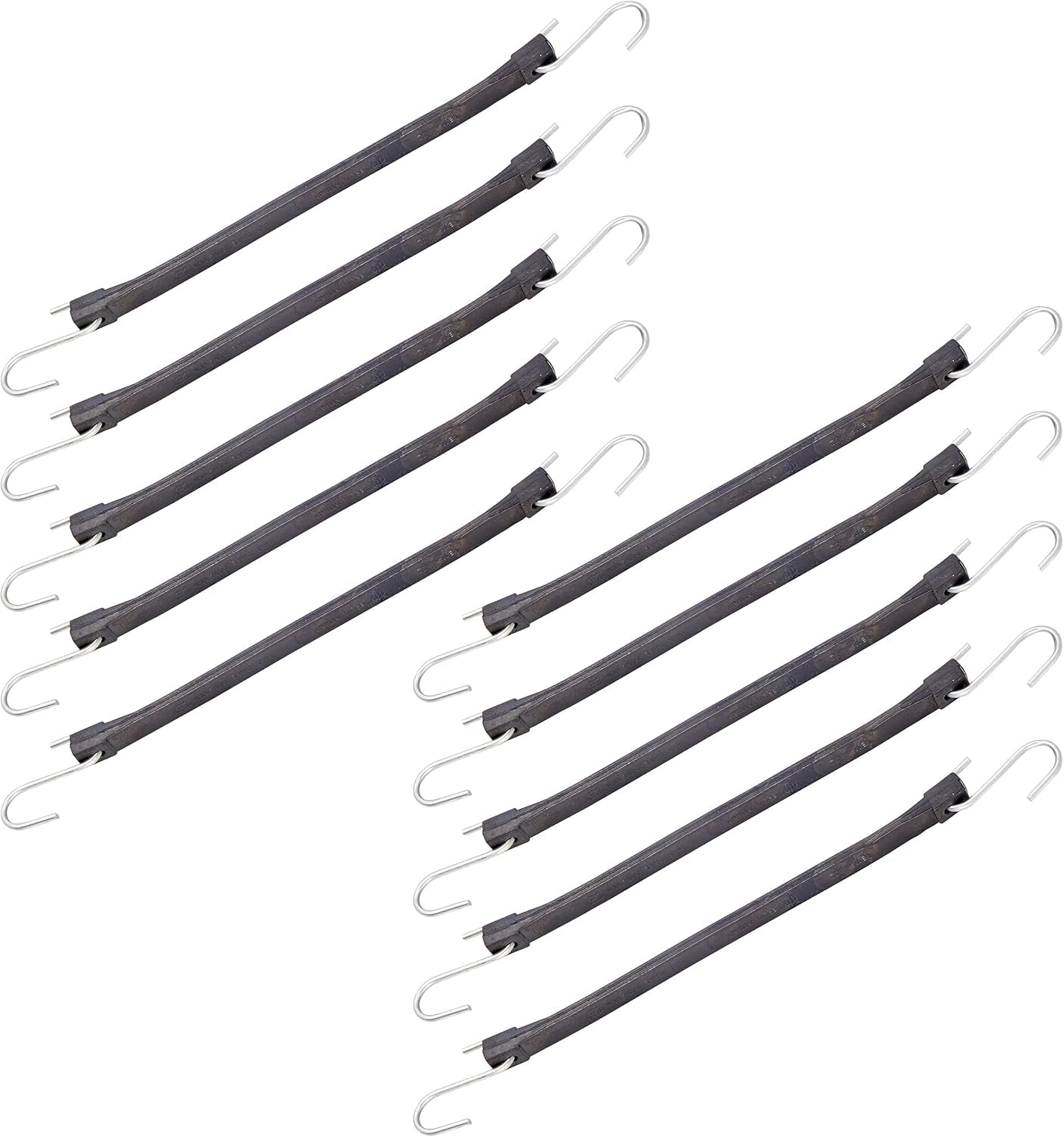- 14” EPDM Rubber Cargo Strap - for Indoor and Outdoor Use, 10 Pack