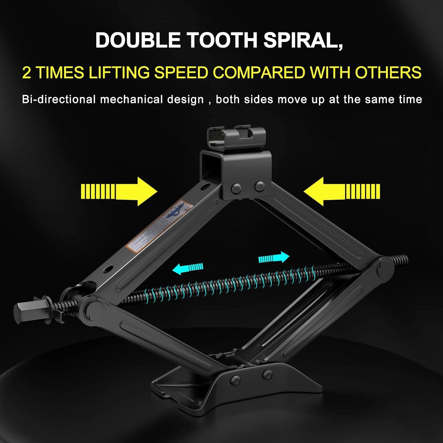 Scissor Jack for Car - 2 Ton (4409 Lbs) Car Jack Kit,Quick Lifting Tire Changing Kit, Tire Jack Kit for Auto/Suv/Mpv (2 Ton)