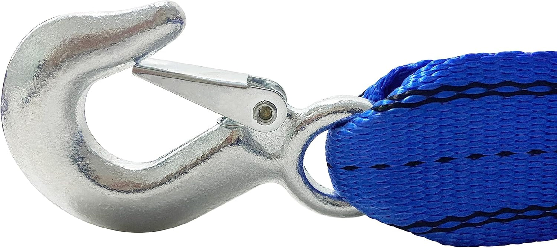 (R) Heavy-Duty Tow Strap with Hooks | 10,000-Pound Capacity | Woven Polyester Webbing | HD Truck Recovery, ATV Towing, Vehicle Rescue | Reliable Tow Rope Versatile Applications (2Inch X 20FT Blue)