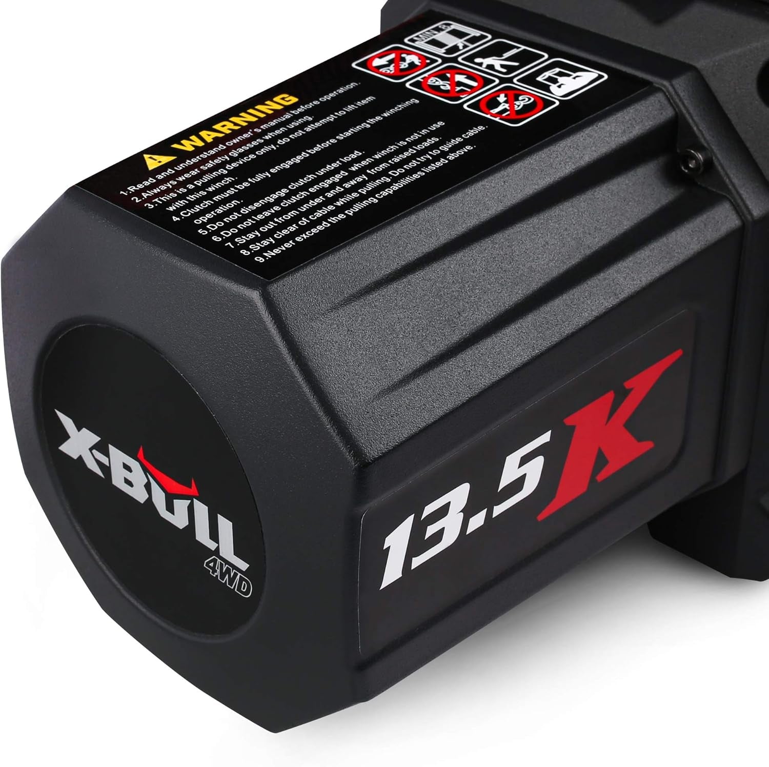 Winch-13500 Lb. Load Capacity Electric Winch Kit 12V Synthetic Rope,Waterproof IP67 Electric Winch with Hawse Fairlead, with Wireless Handheld Remote and Corded Control Recovery